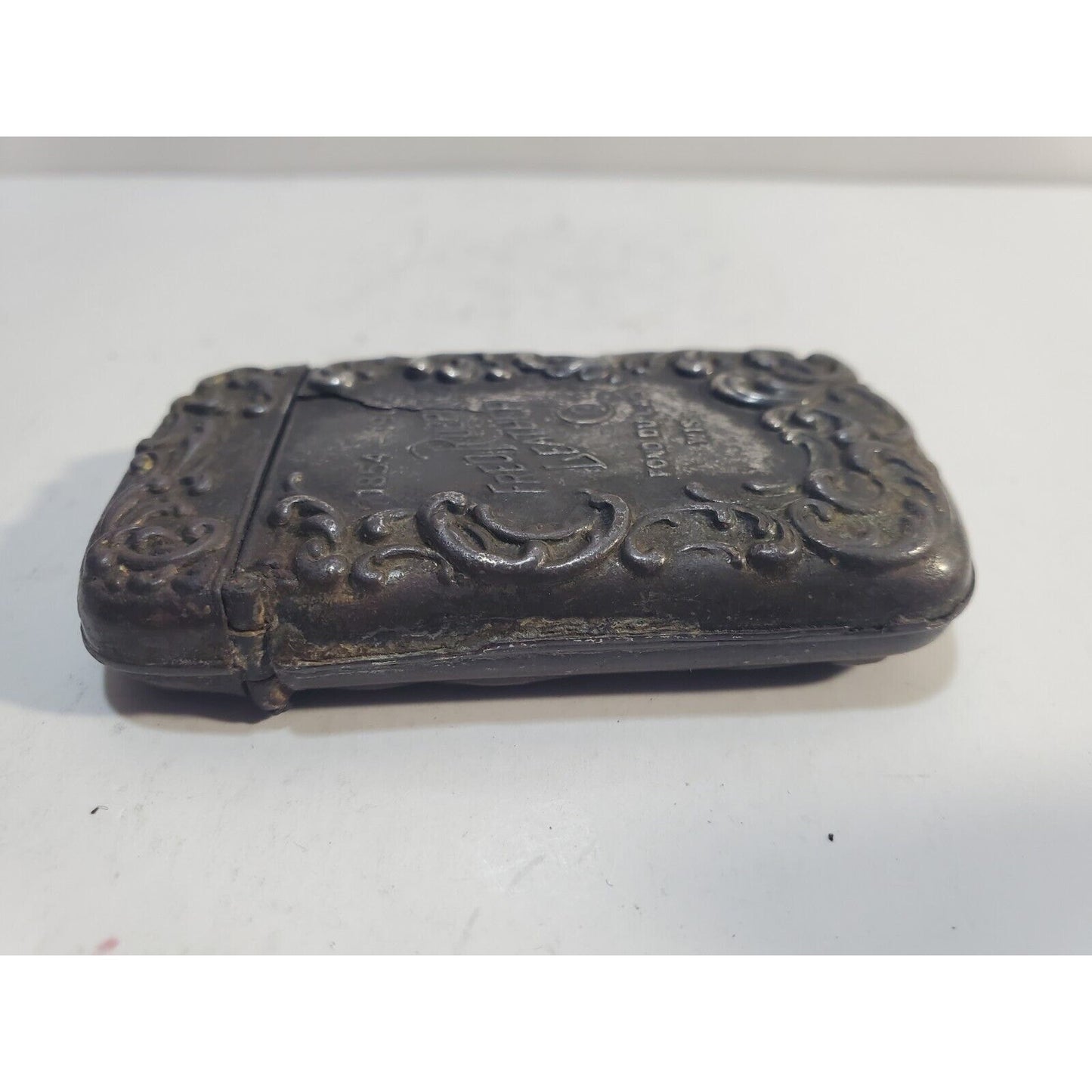 Vintage Winnebago 1904 Ornate Silver Match Safe CASE Vesta Holder 6790/31