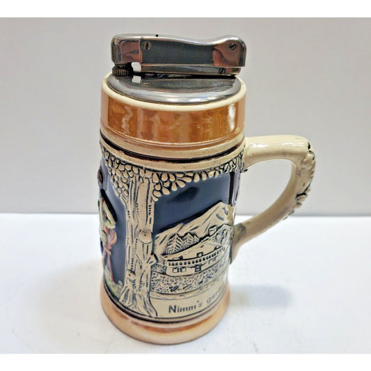 Working Vintage German Beer Stein Table Lighter 6588/40
