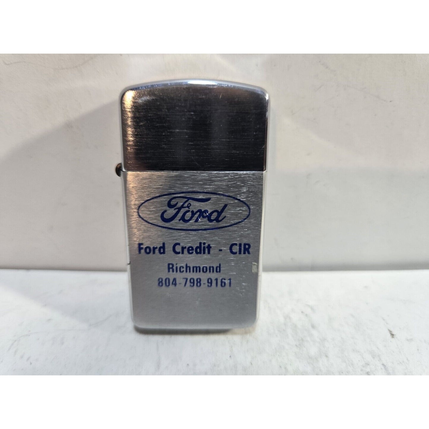 NOS Working Vintage FORD CREDIT Advertising Lighter USA 7468/30