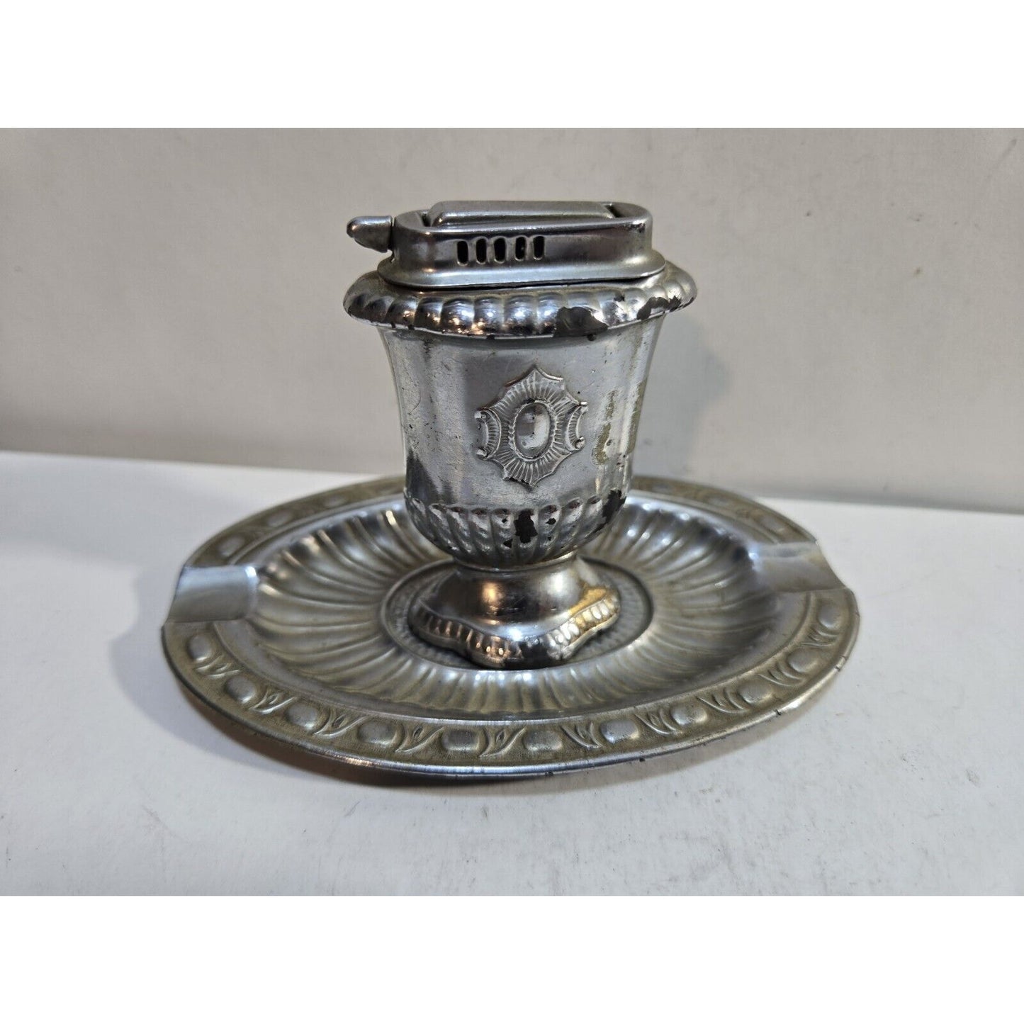 Working Vintage Table Lighter & Ashtray Set / Occupied Japan 7610/40