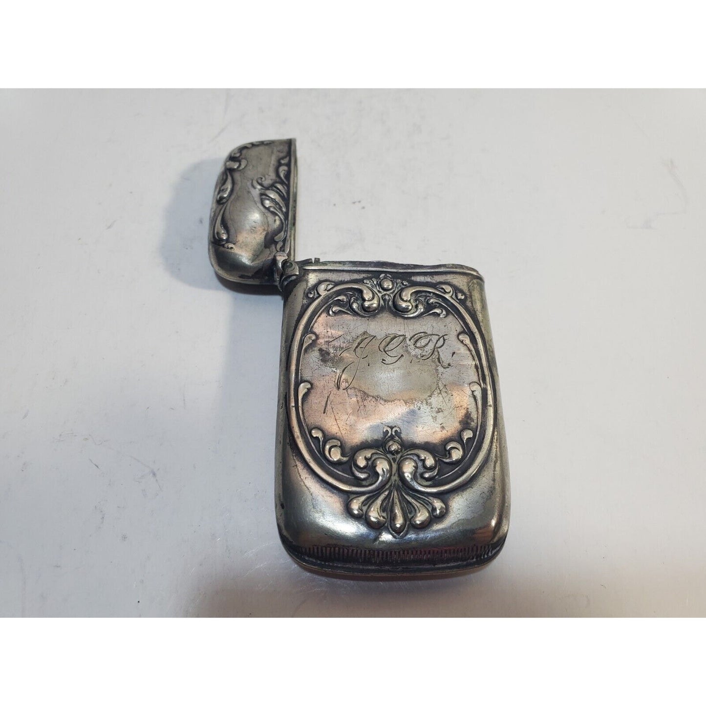 Vintage Ornate Silver Match Safe / CASE / Vesta / Holder 6786/31