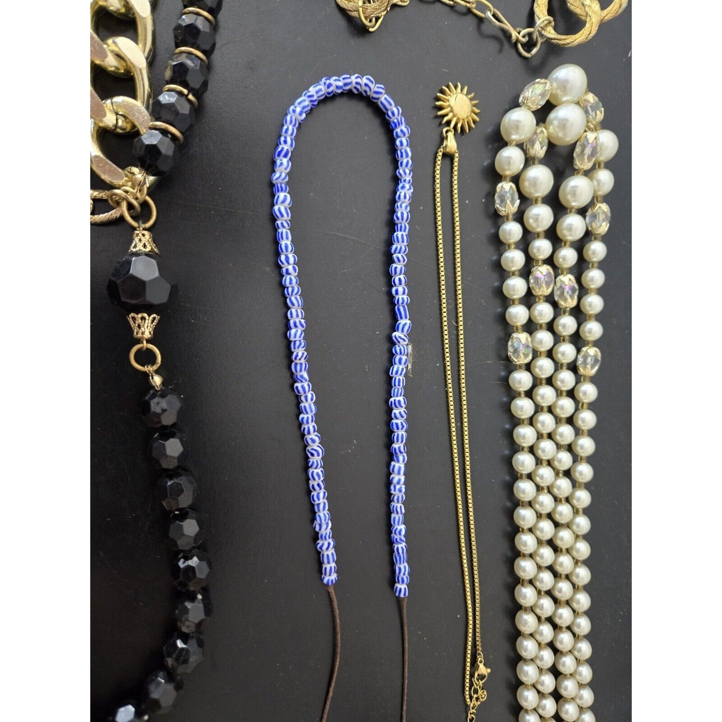 VINTAGE MIXED LOT LADY CUSTOM JEWELRY NECKLACE