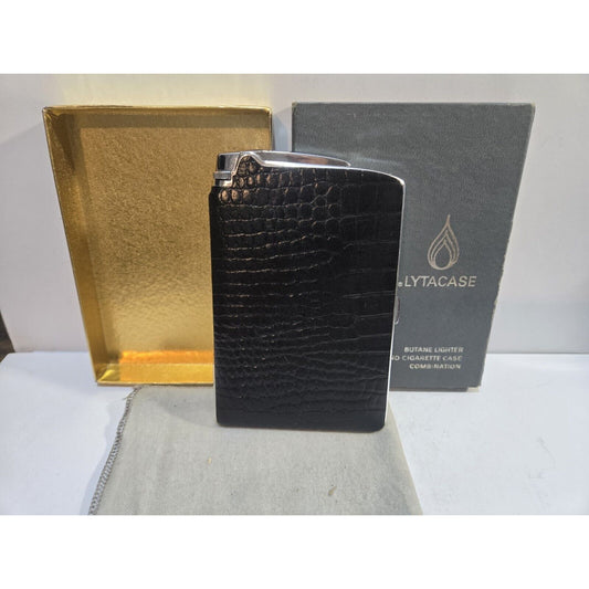 Vintage RONSON VARAFLAME LYTACASE Lighter, Cigarette Case Original Box 7568/14