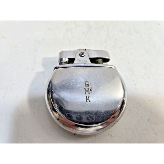 Vintage Working 1930's Ronson Rondette Silver Tone Lighter 7235/26