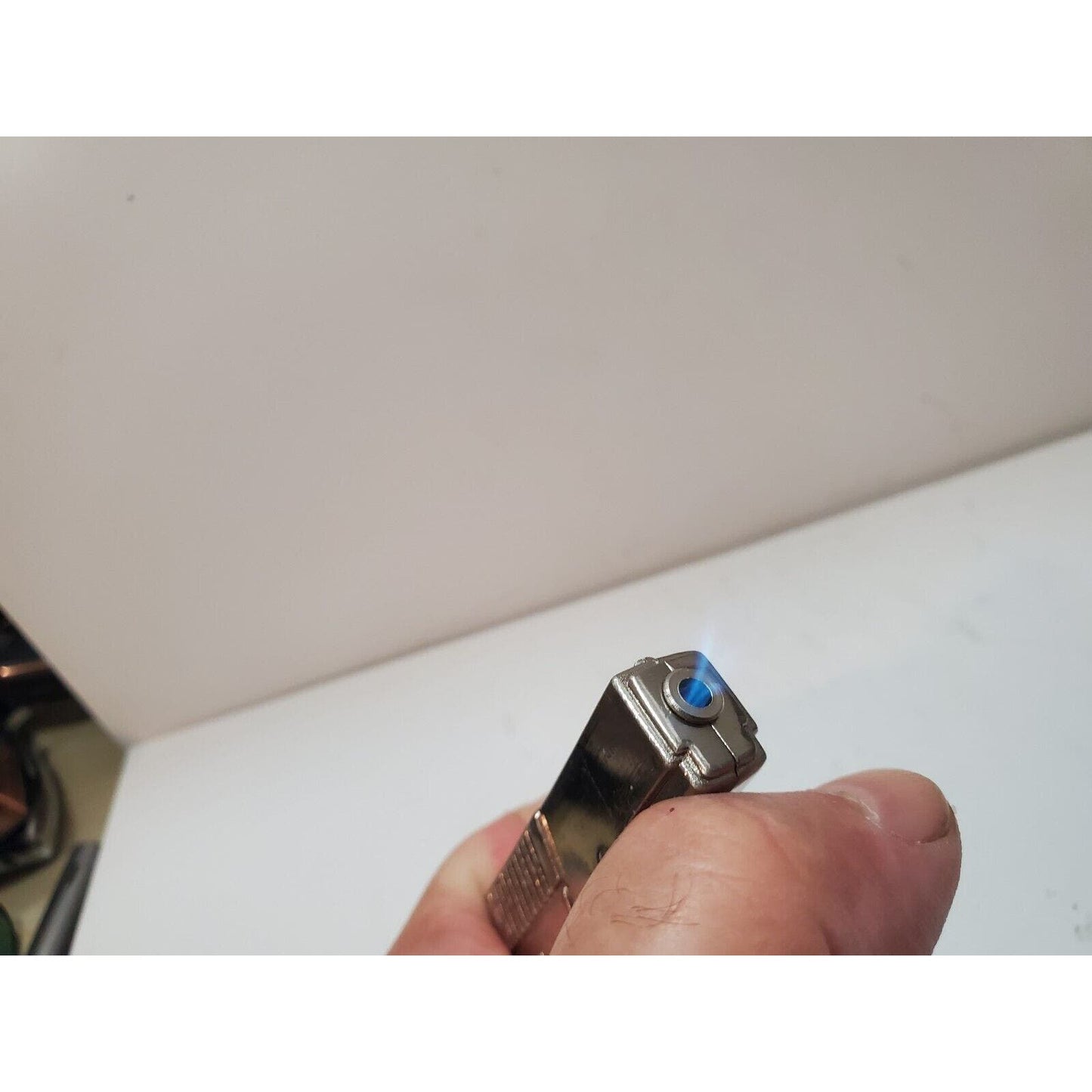 Vintage Working BUTANE Lighter 2 1/2" Keychain Fob 6266/28