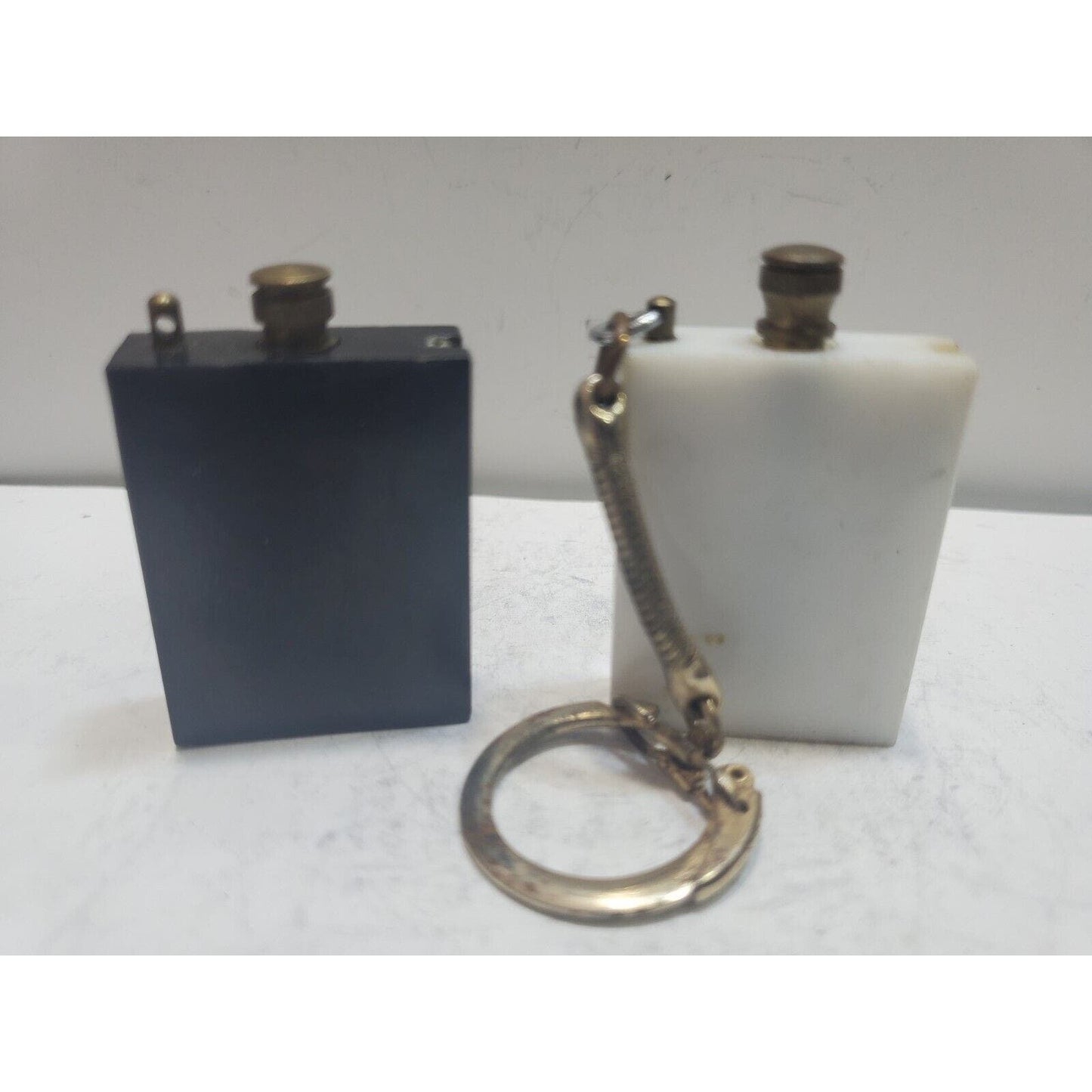 Lot 2 Vintage Permanent Match Box Fire Striker Lighters 6635/31