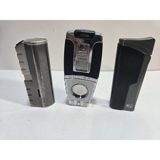LOT OF 3 VINTAGE COLIBRI + LIGHTERS / NOT WORKING 6853/35