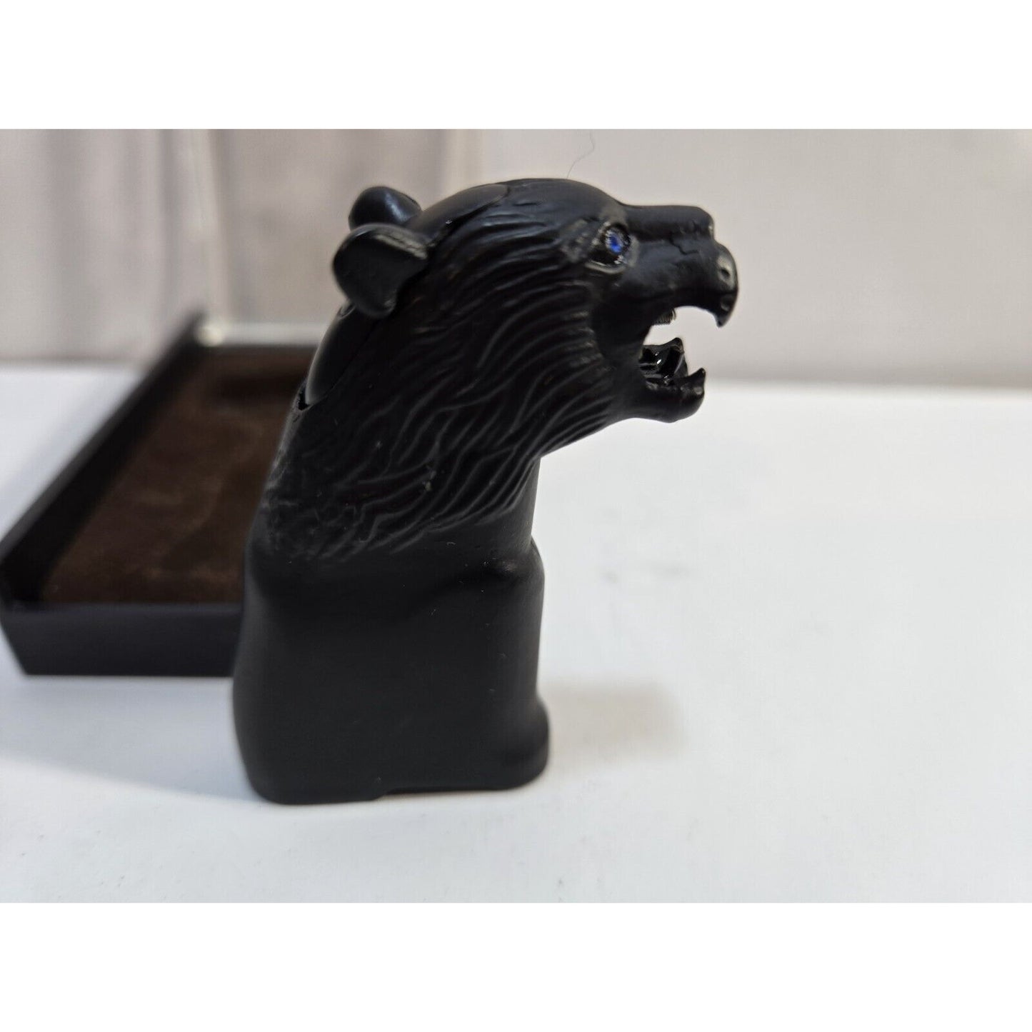 Vintage MASAI Jaguar Panther Cougar Black Tone LIGHTER, Original Box 6844/24