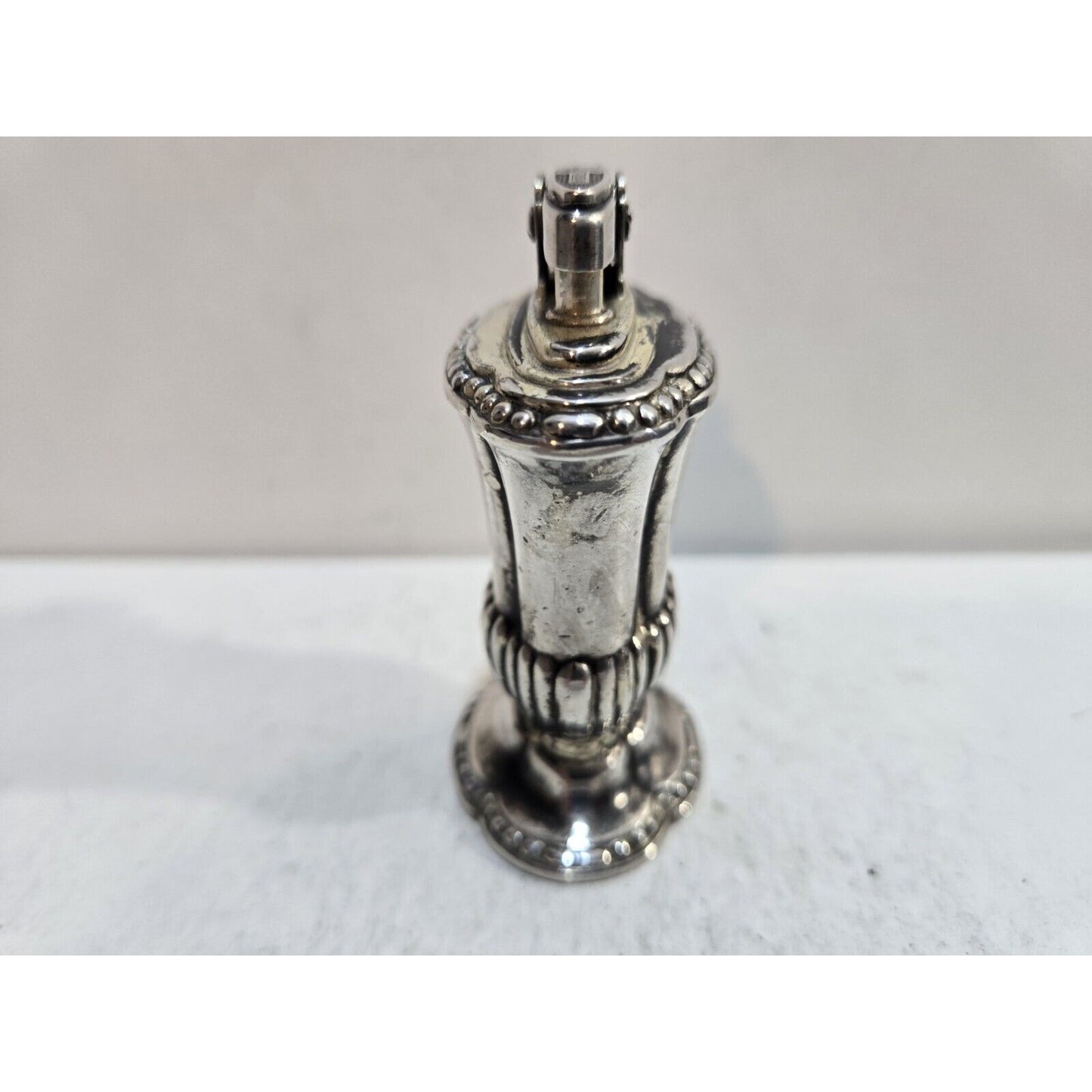 Vintage Working Ronson Mayfair Silverplate Table Lighter 1950s 7395/13
