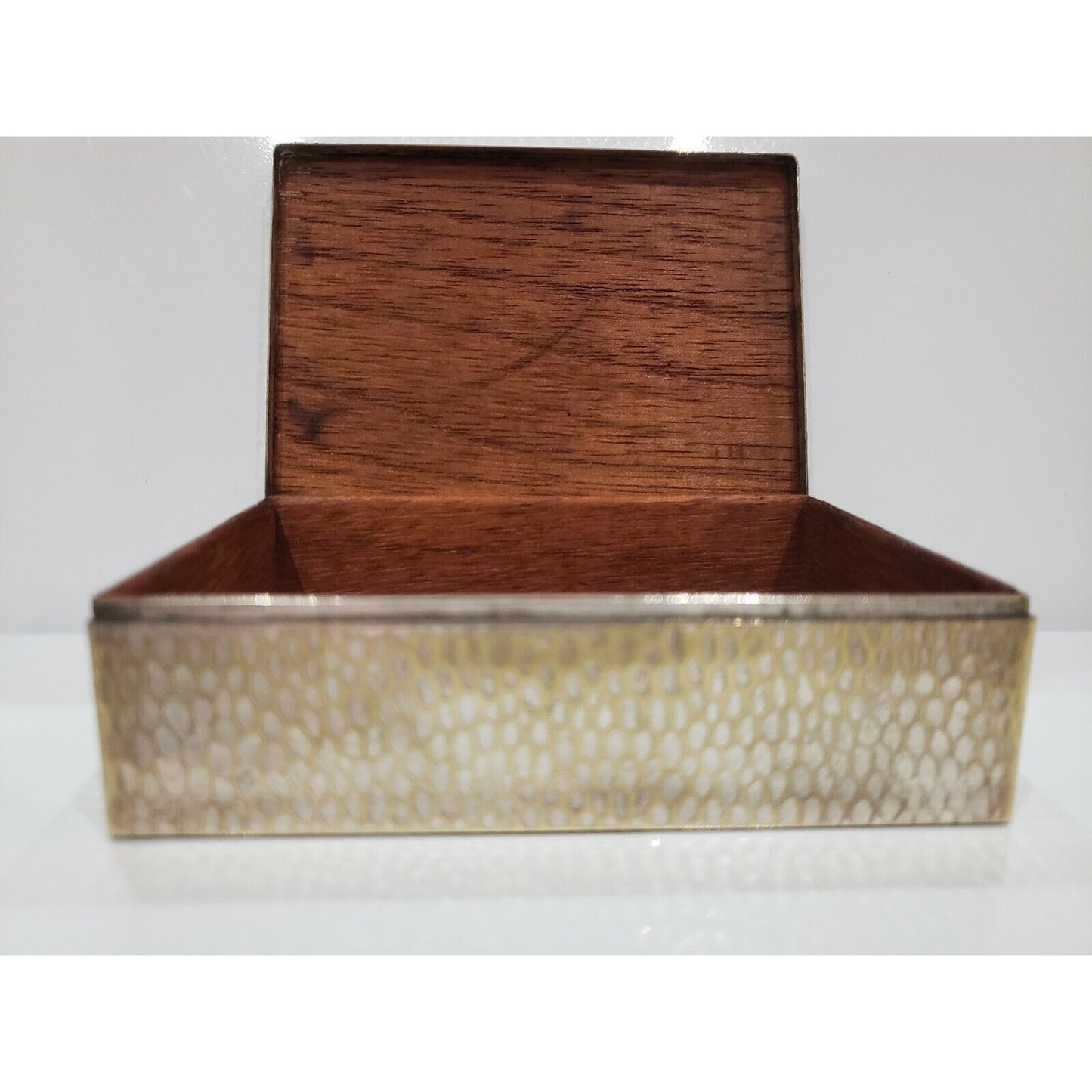 Engraved Silver Cigarette Case / Humidor, Morgan Co, Germany 383/17