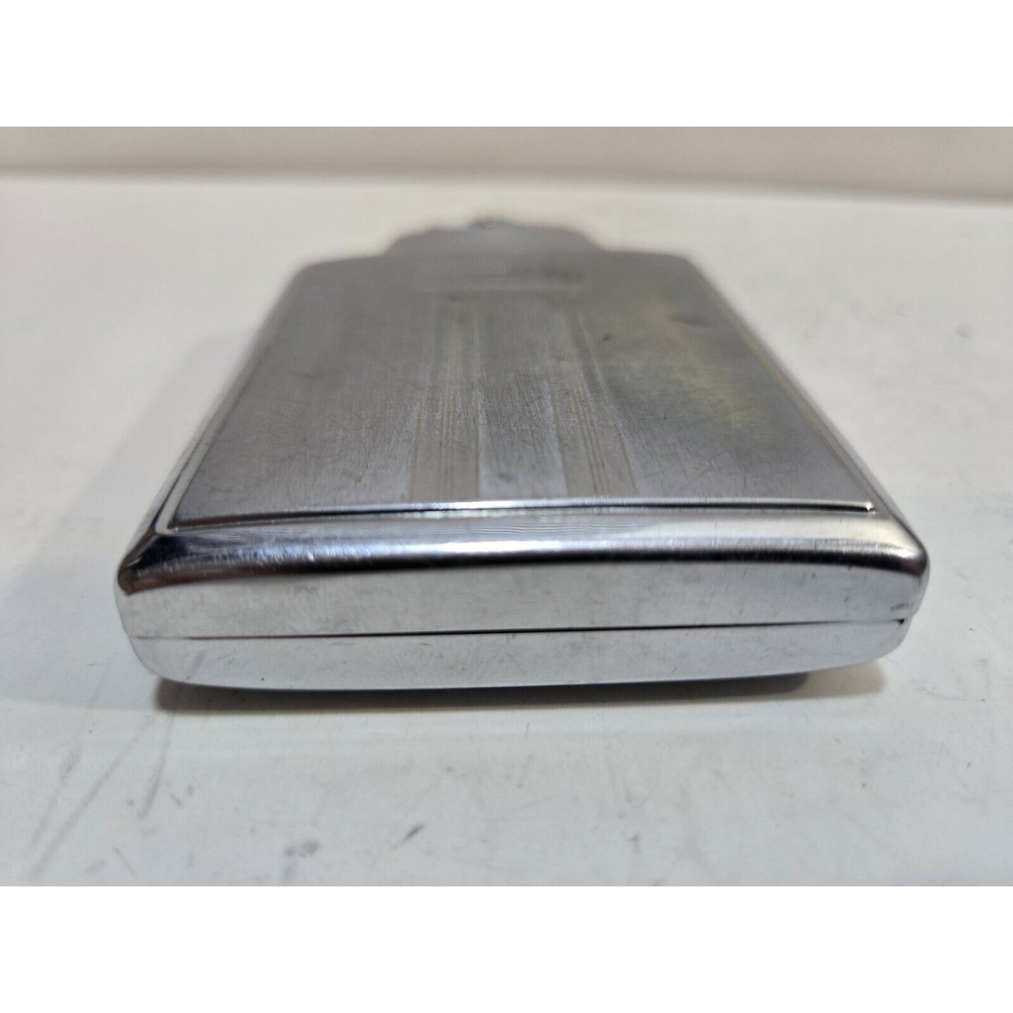 Working Ronson Mastercase Silver Tone Cigarette Case Lighter 7399/14