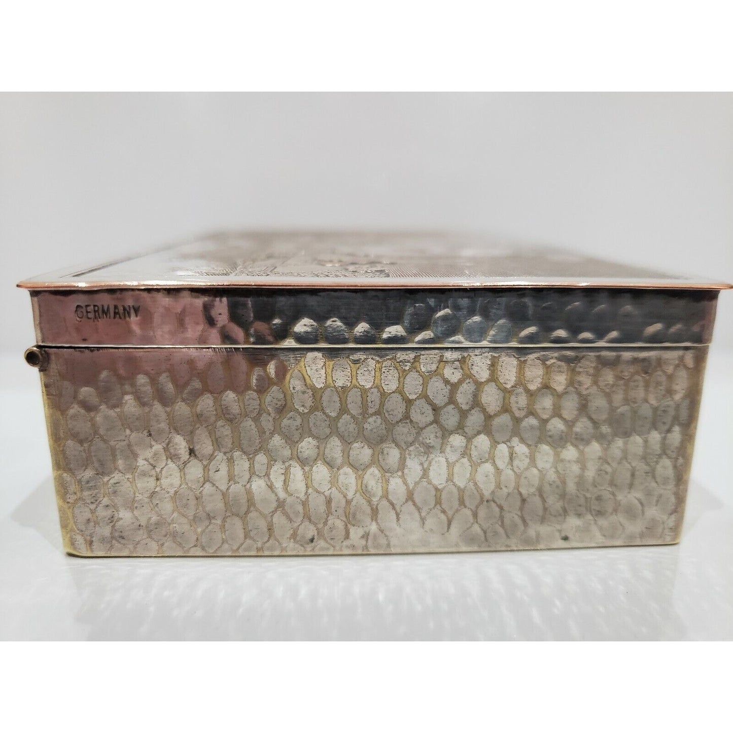Engraved Silver Cigarette Case / Humidor, Morgan Co, Germany 383/17