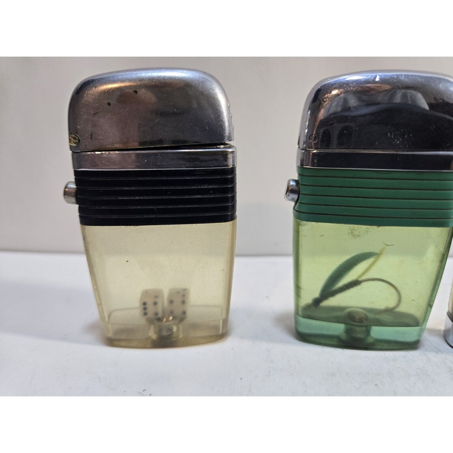 Lot of 3 Scripto VU Vintage Lighters 6985/35