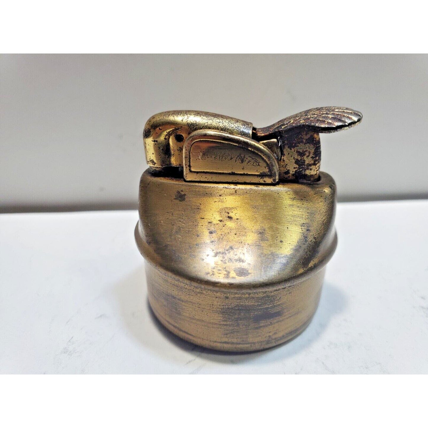 Vintage Working EVANS Brass Table Lighter INSERT Fits 1 1/2" Round Base 6681/22