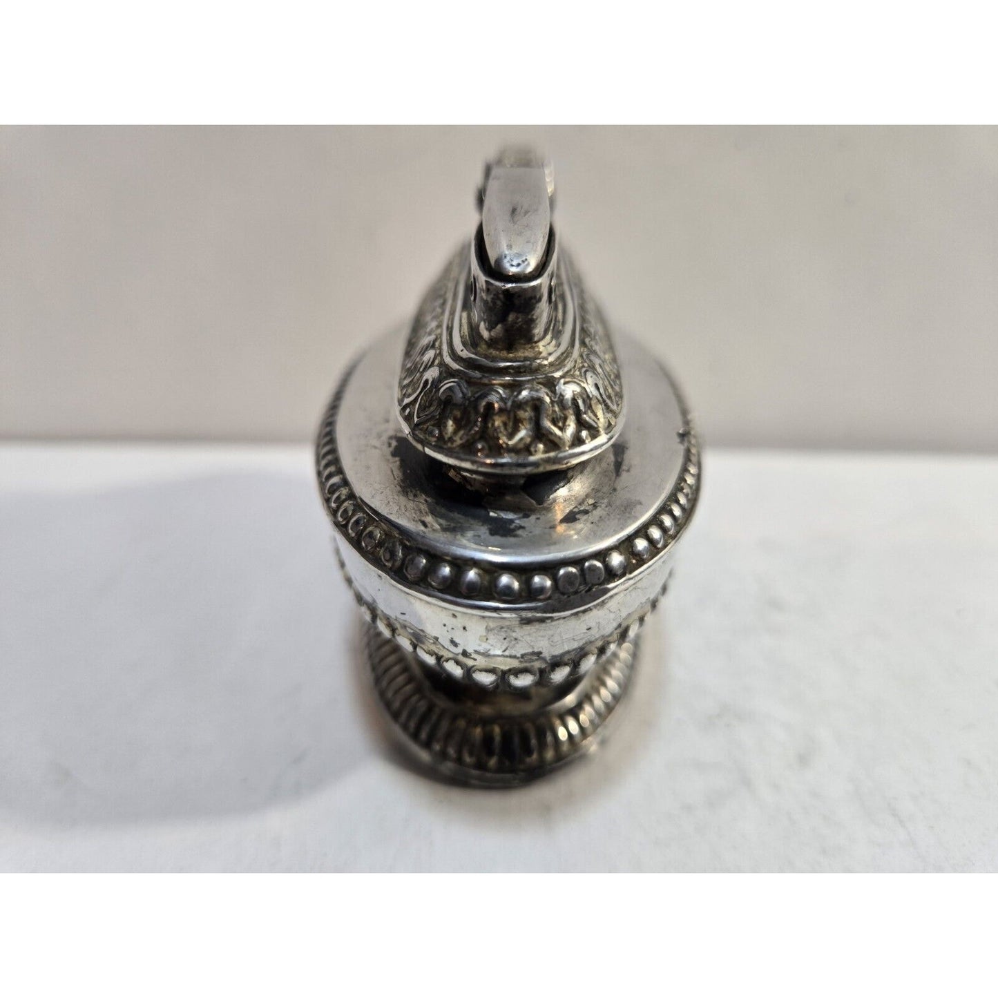 VINTAGE WORKING Ronson Queen Anne Silver Table Lighter 7659/13