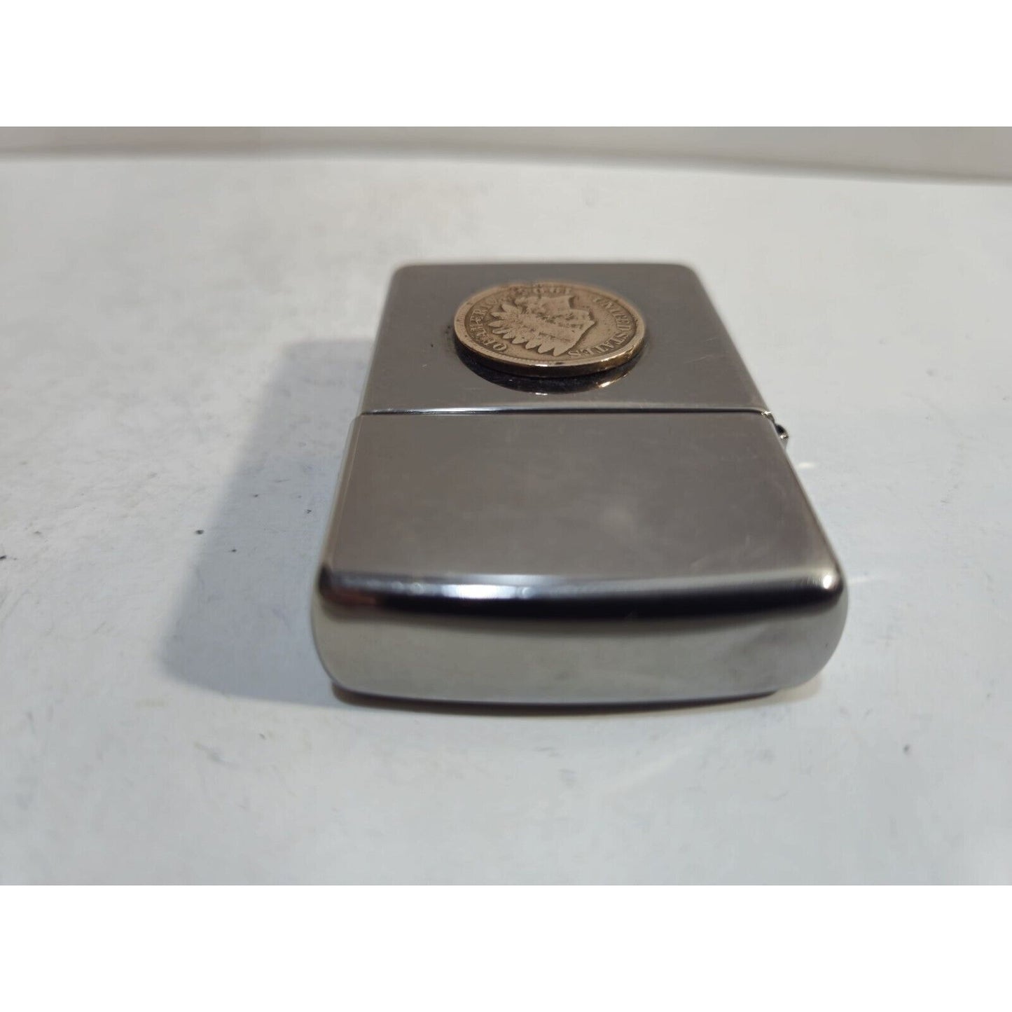 Vintage Working Zippo Lighter Native American Indian Head 1905 Penny 7181/33