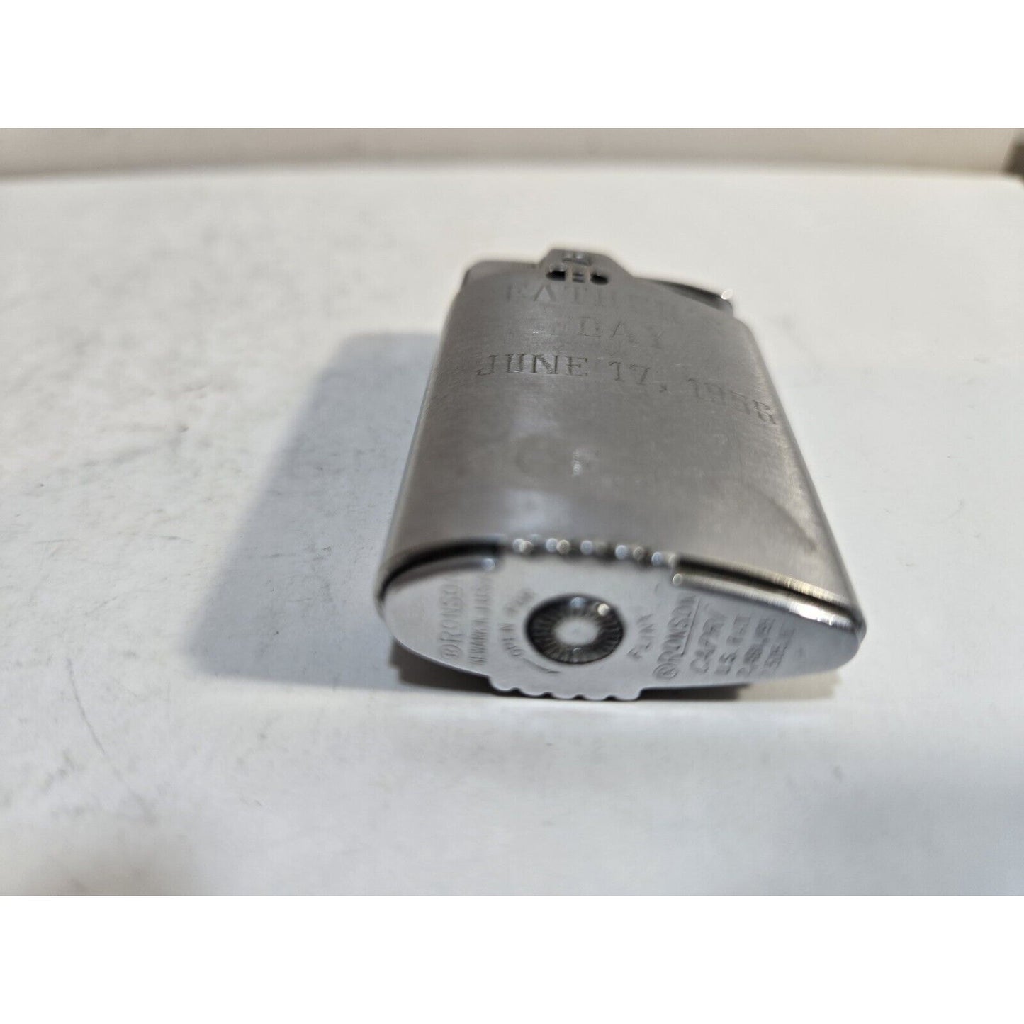 Vintage Working Ronson Capri 1956 Lighter Silver 1640/26