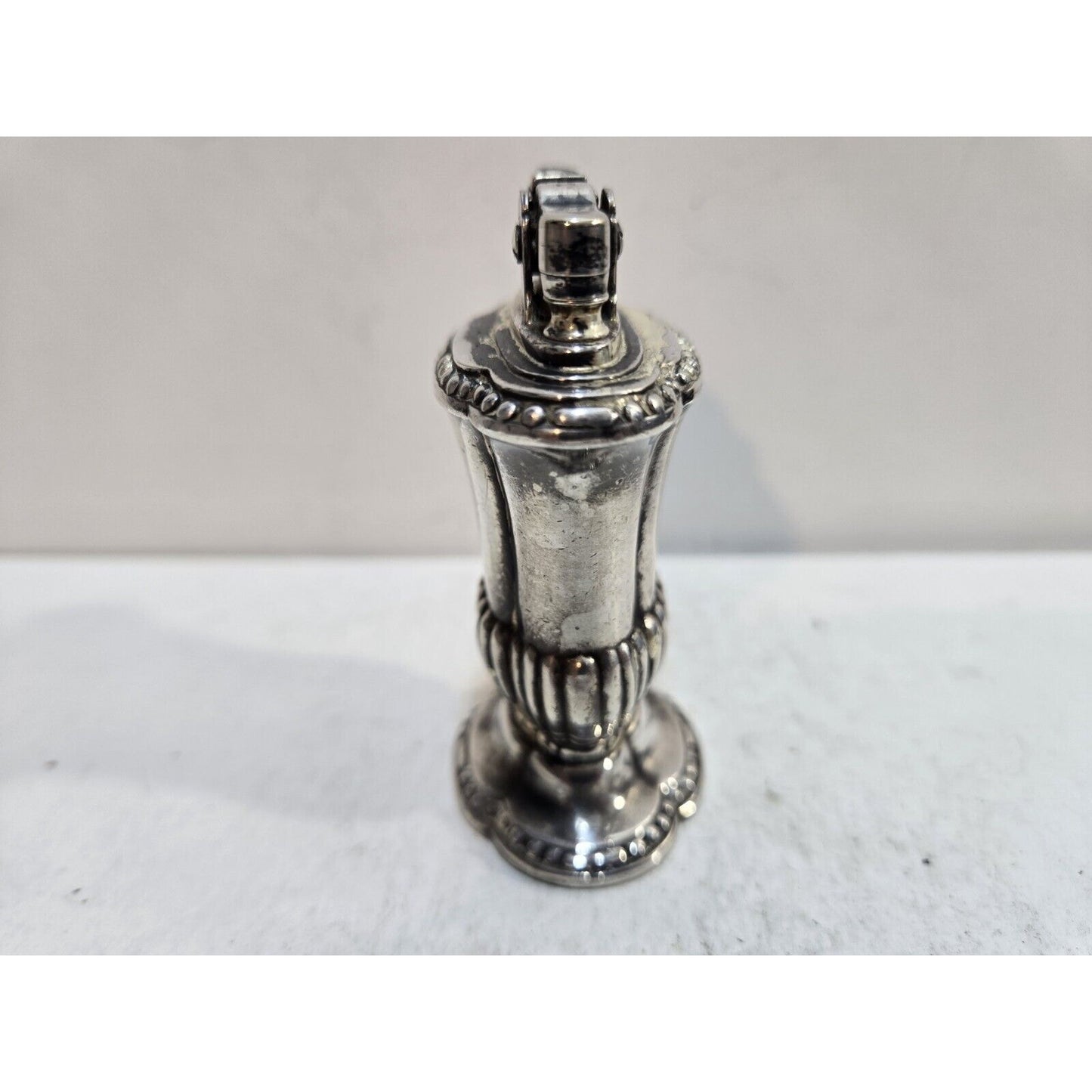 Vintage Working Ronson Mayfair Silverplate Table Lighter 1950s 7395/13