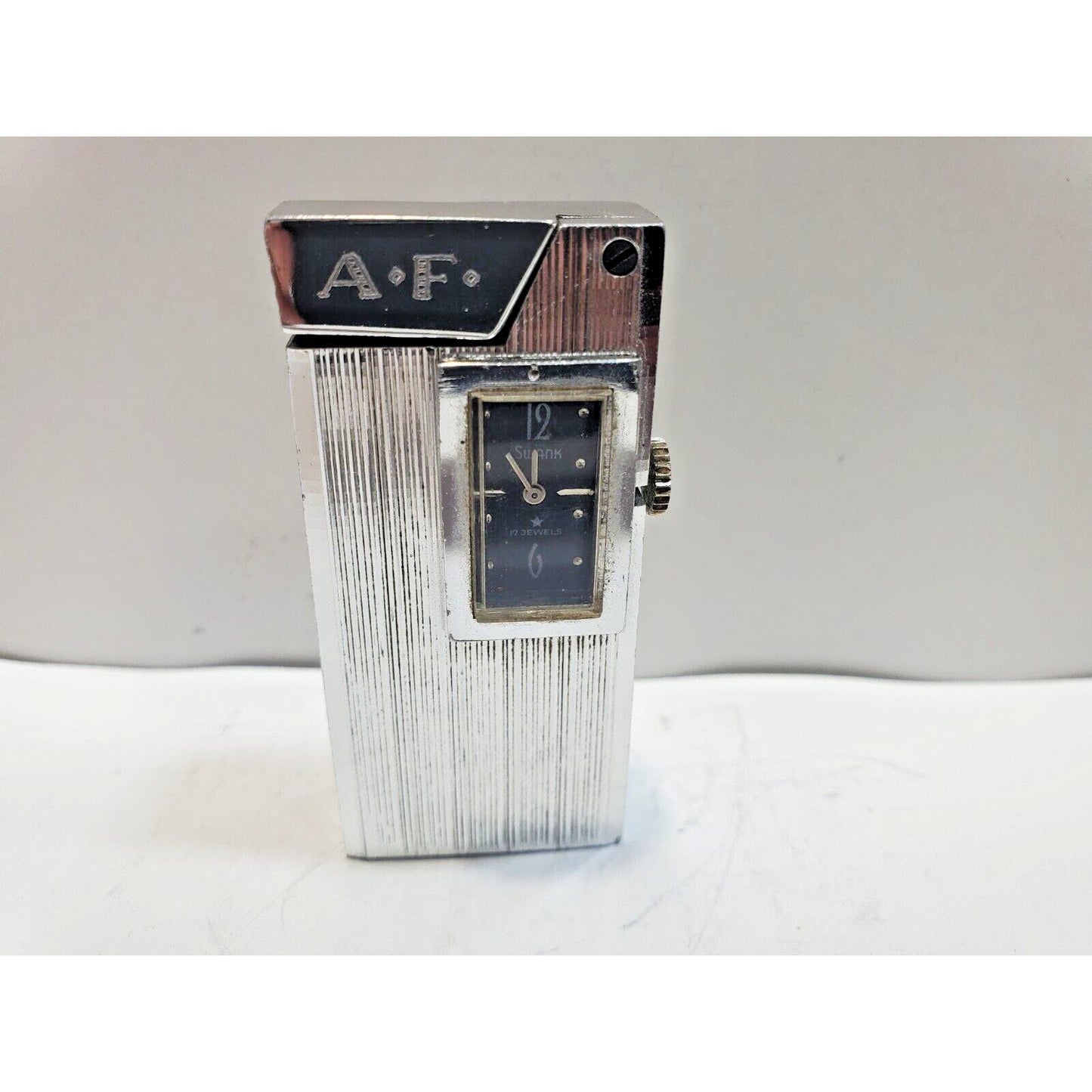 Vintage Working Swiss Made Cigarette Lighter / Not Working Watch 6543/37