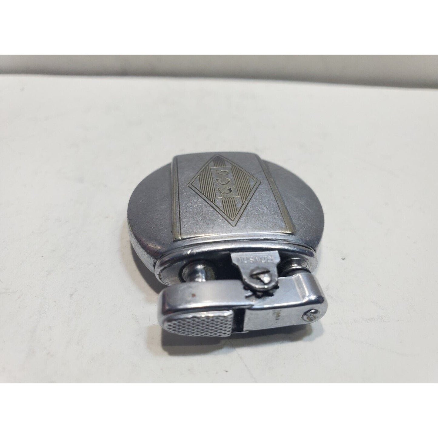 Working Vintage 1930's Art Deco Ronson Regent Jr. Silver Tone 6449/26