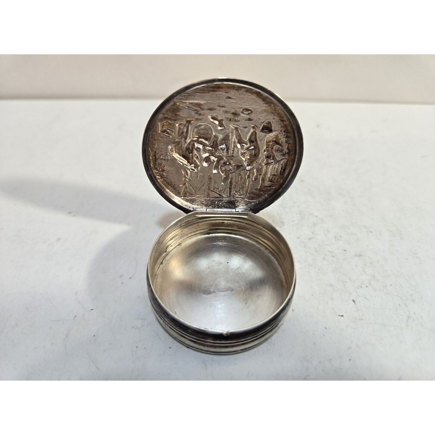 DANISH SILVER PILL BOX PILLBOX by Hans Jensen Denmark c1960s 7313/3