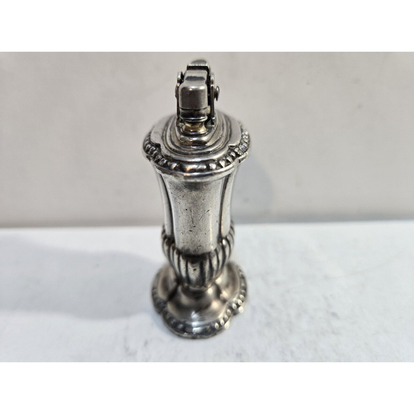 Working Vintage Silver Plated Ronson Mayfair Table Lighter 7653/13