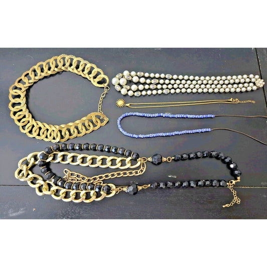VINTAGE MIXED LOT LADY CUSTOM JEWELRY NECKLACE