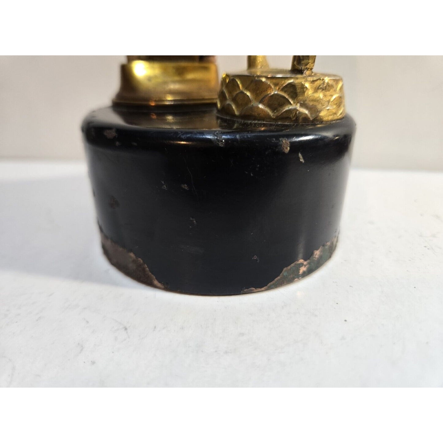 Working Vintage Evans Table Lighter Baseball Player Lighter 7675/13