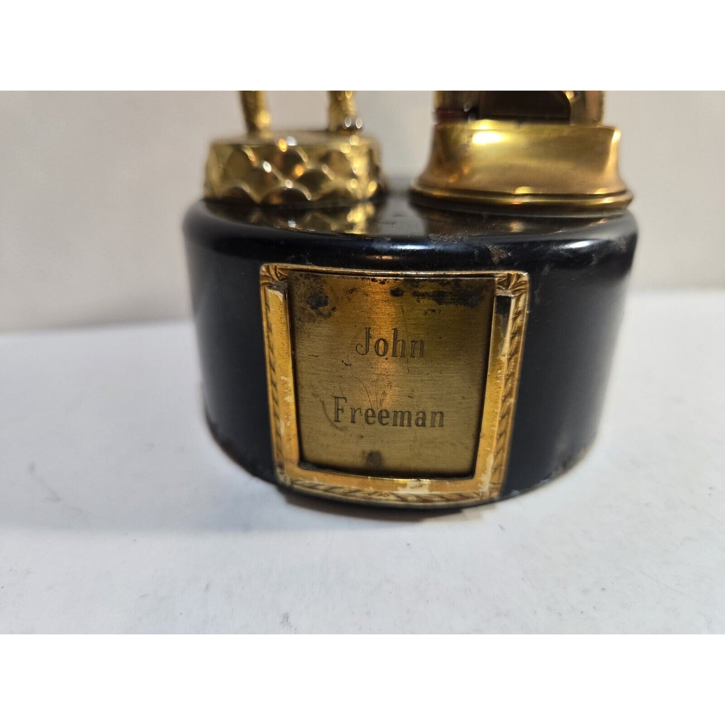 Working Vintage Evans Table Lighter Baseball Player Lighter 7675/13