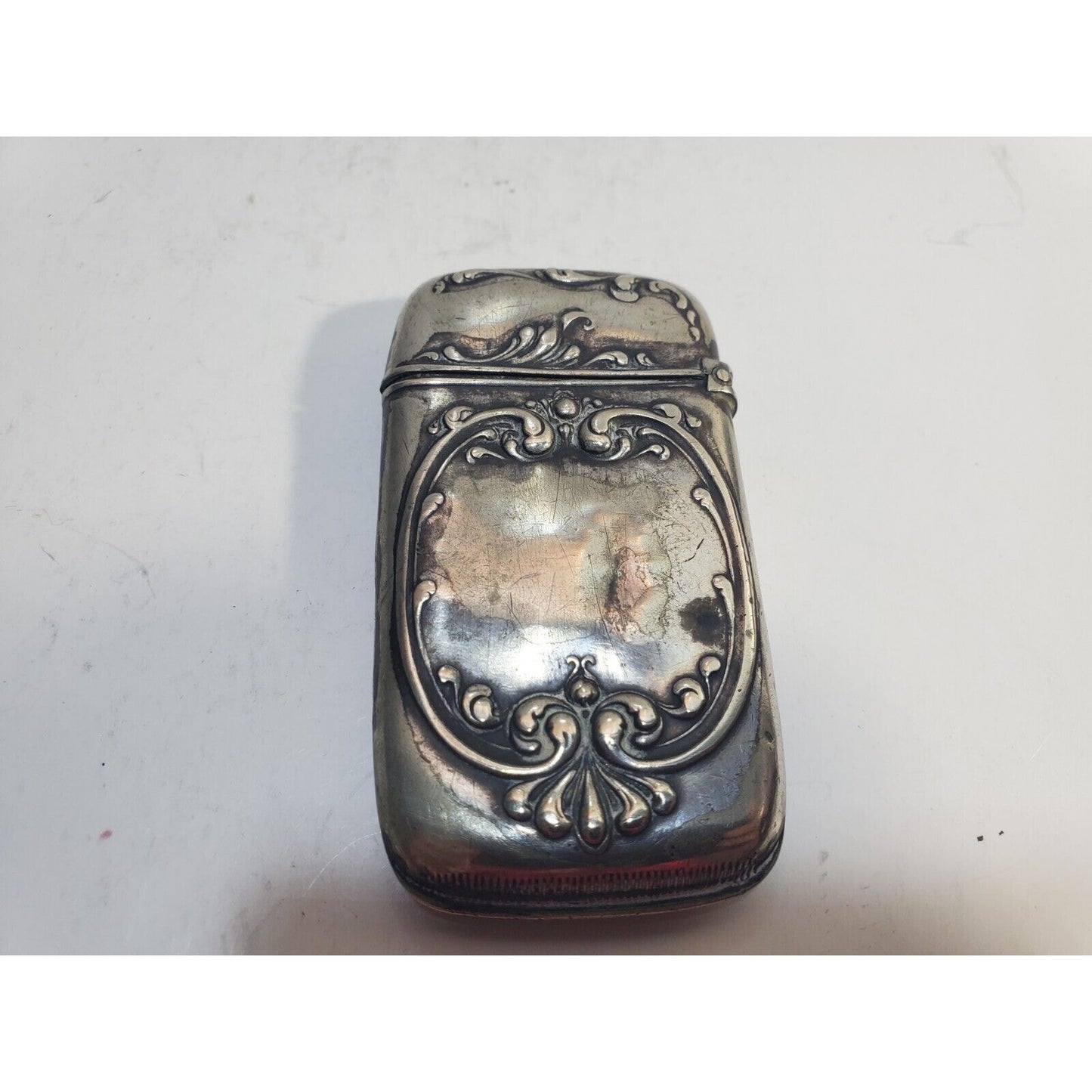 Vintage Ornate Silver Match Safe / CASE / Vesta / Holder 6786/31