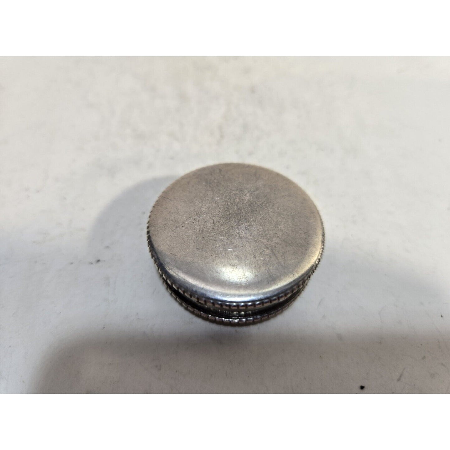 Vintage Hans Jensen Denmark Silver Repousse Snuff Case Pill Box 7319/4