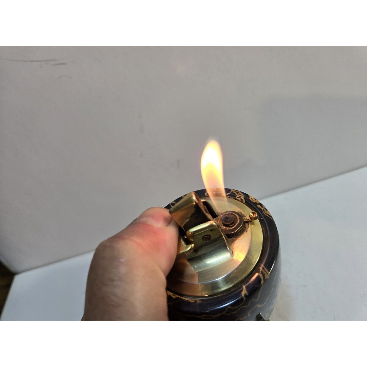 Working Vintage Ronson Marble Table Top Varaflame Valiant 6806/13