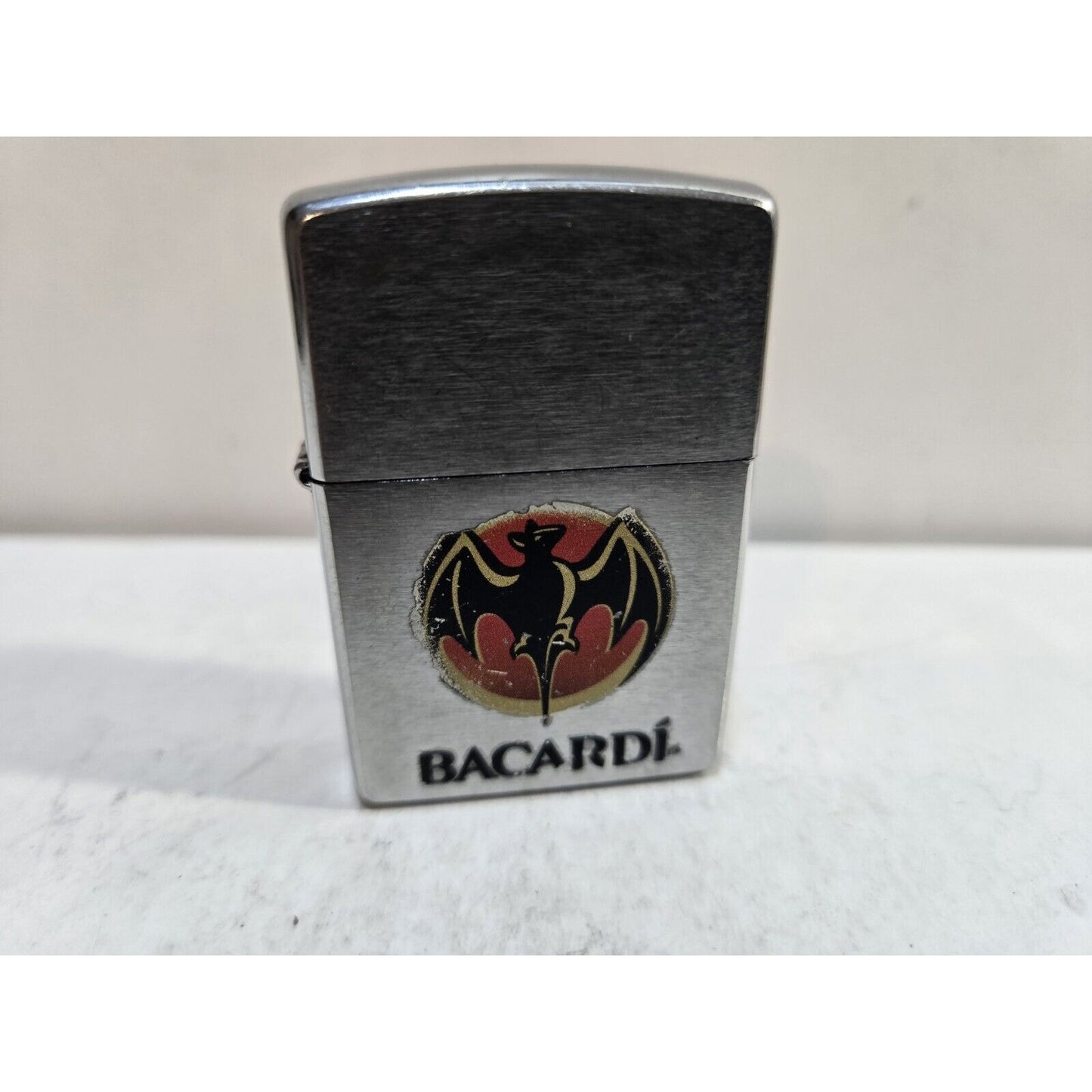 Working Vintage Bacardi Rum “Bat” Zippo Lighter 7663/33
