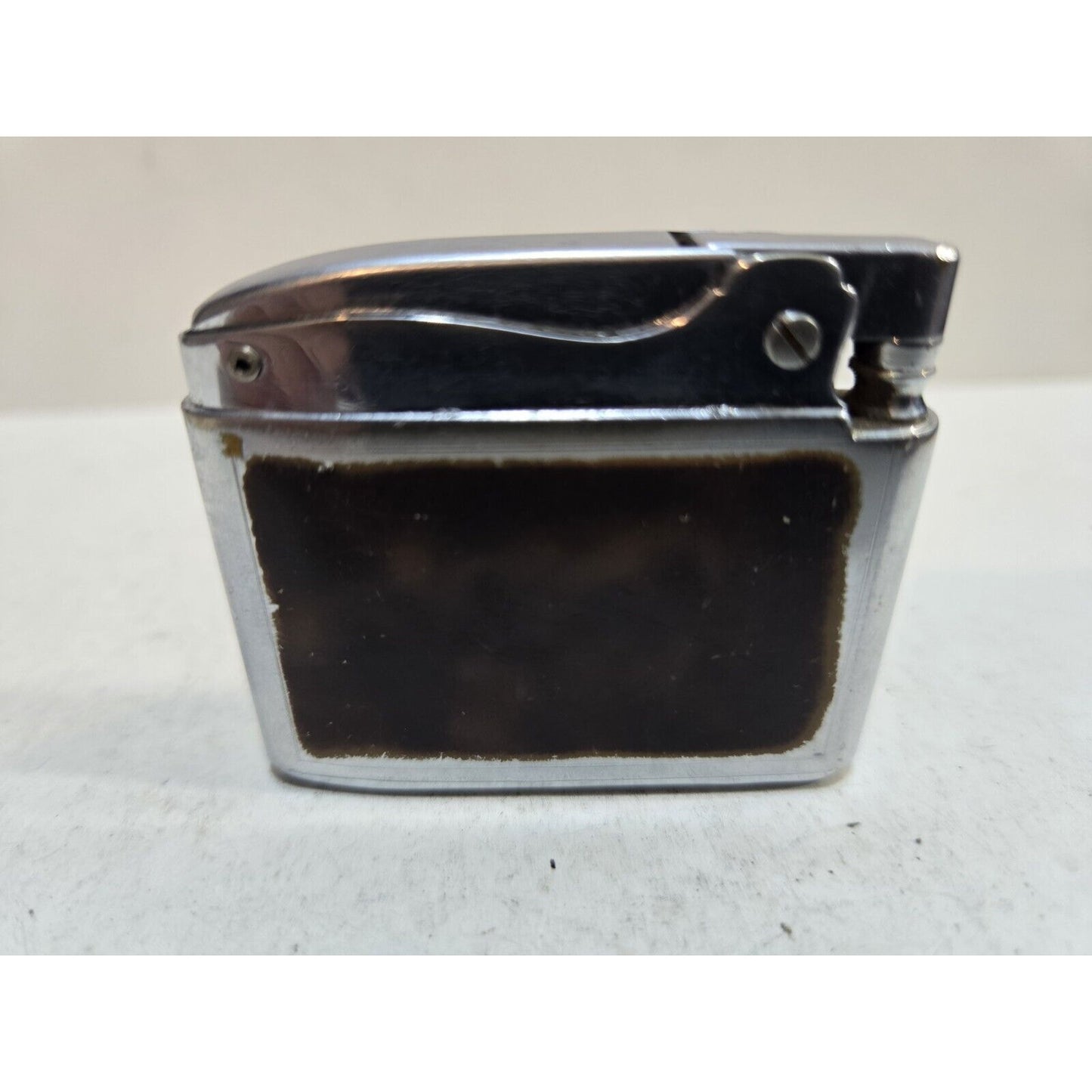 Vintage Working Ronson ADONIS Enamel, Silver Tone Lighter 7436/26