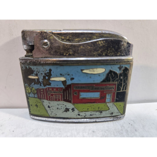 Working Vintage SHAMROCK Advertising Lighter Penguin 7467/32