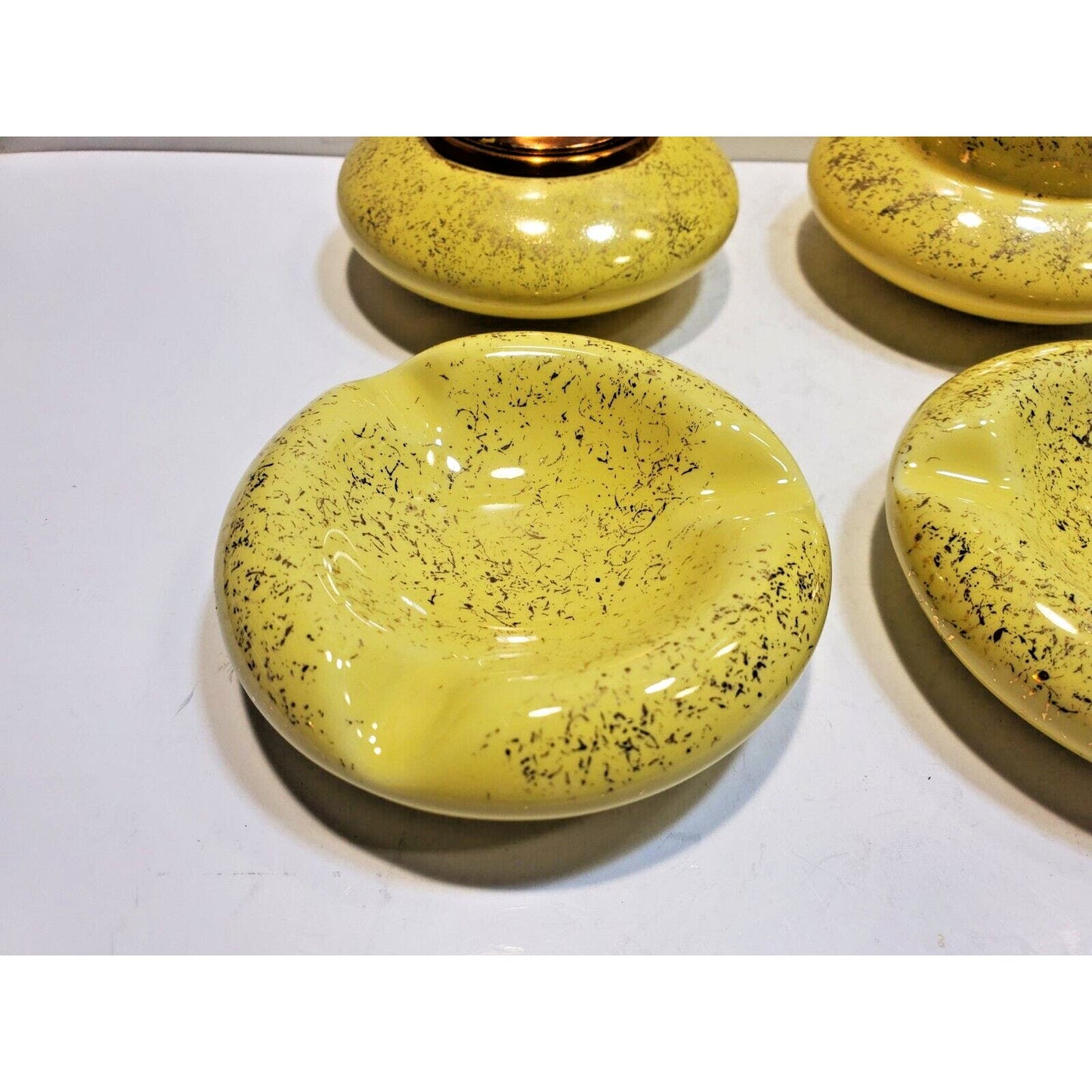 Evans Fine China Smoking Set 2 ASHTRAYS, Cigarette CASE, Working LIGHTER 6356/13