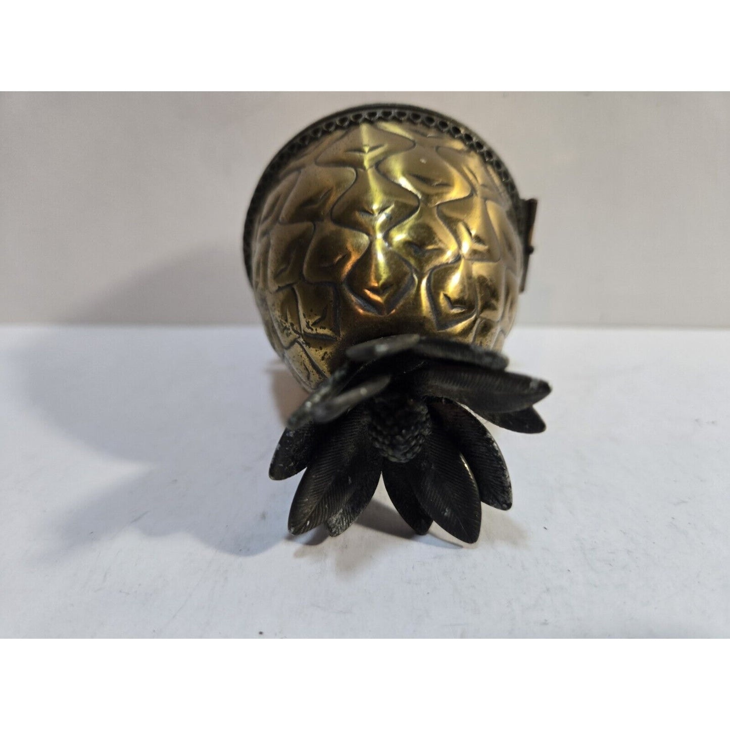 Working Vintage Evans Pineapple Table Gold Tone Lighter 7587/13