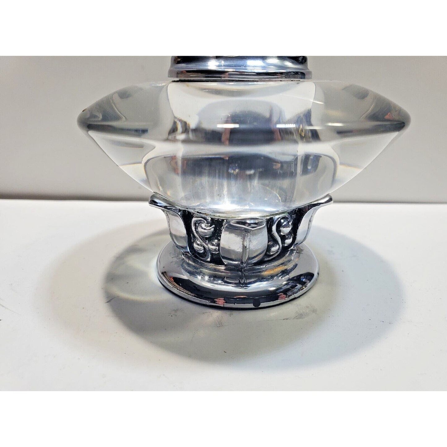 Working Vintage Ronson NORDIC Table Lighter Silver 6673/13