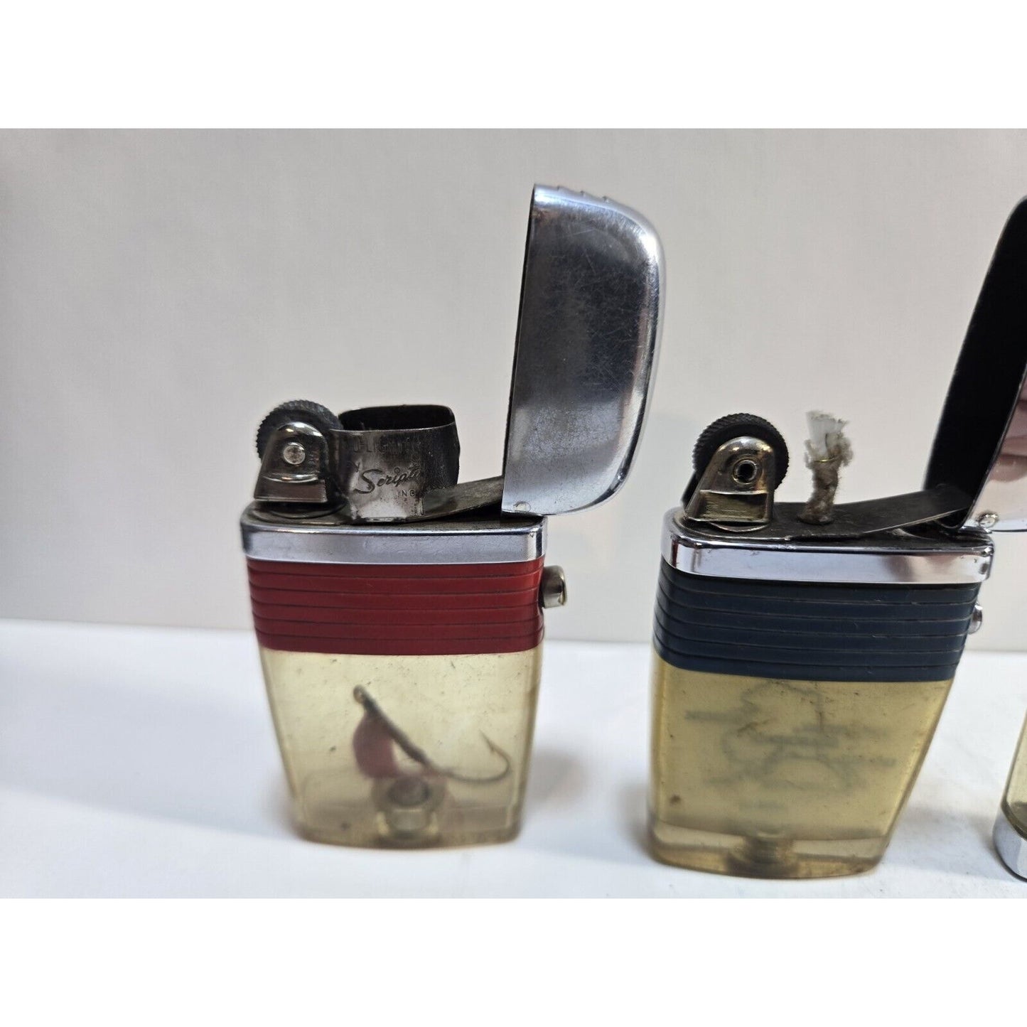 Lot of 3 Scripto VU Vintage Lighters 6991/35