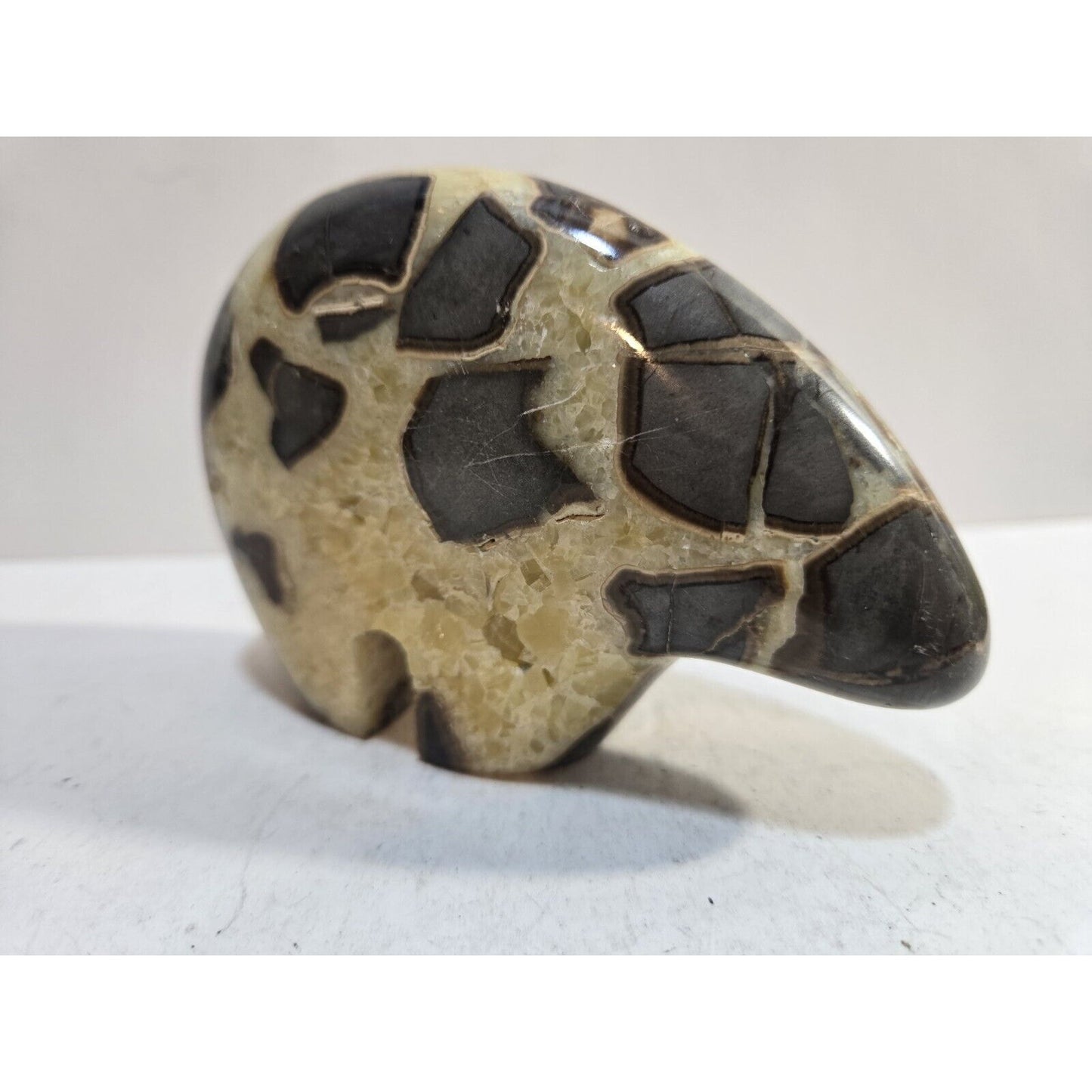 Crystal Septarian Druzy Bear - 4”