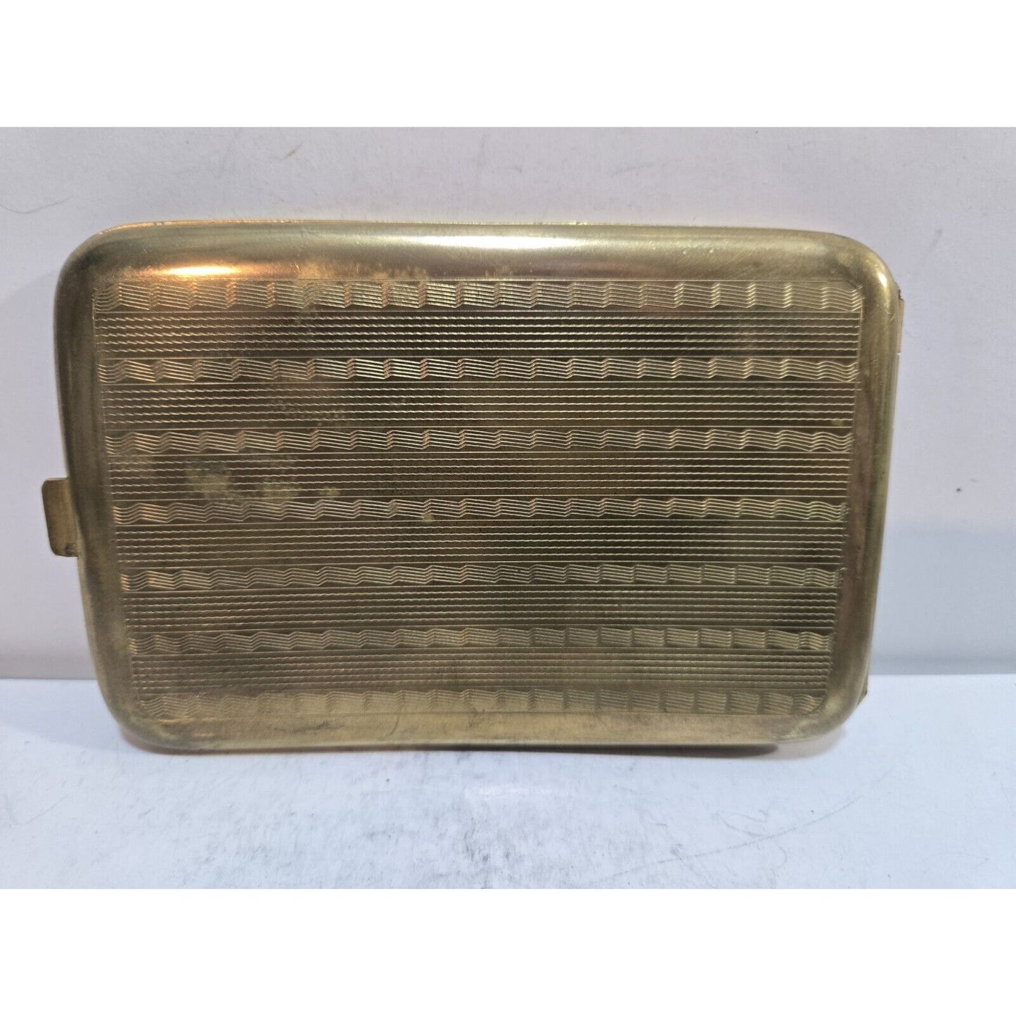 Antique Toledo Gold 24k Damascene SANTIAGO COMPOSTELA Cigarette Case 7696/2