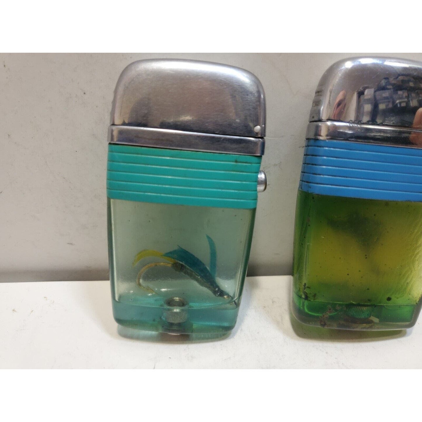Lot of 2 Scripto VU Vintage Lighters 6416/29