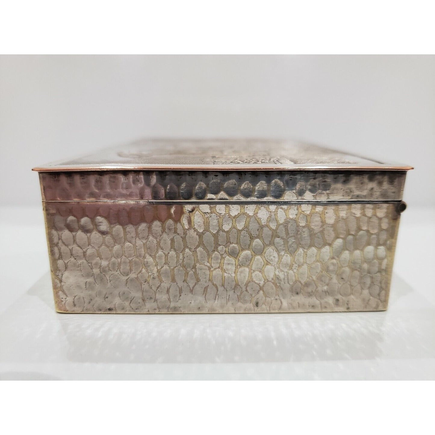 Engraved Silver Cigarette Case / Humidor, Morgan Co, Germany 383/17