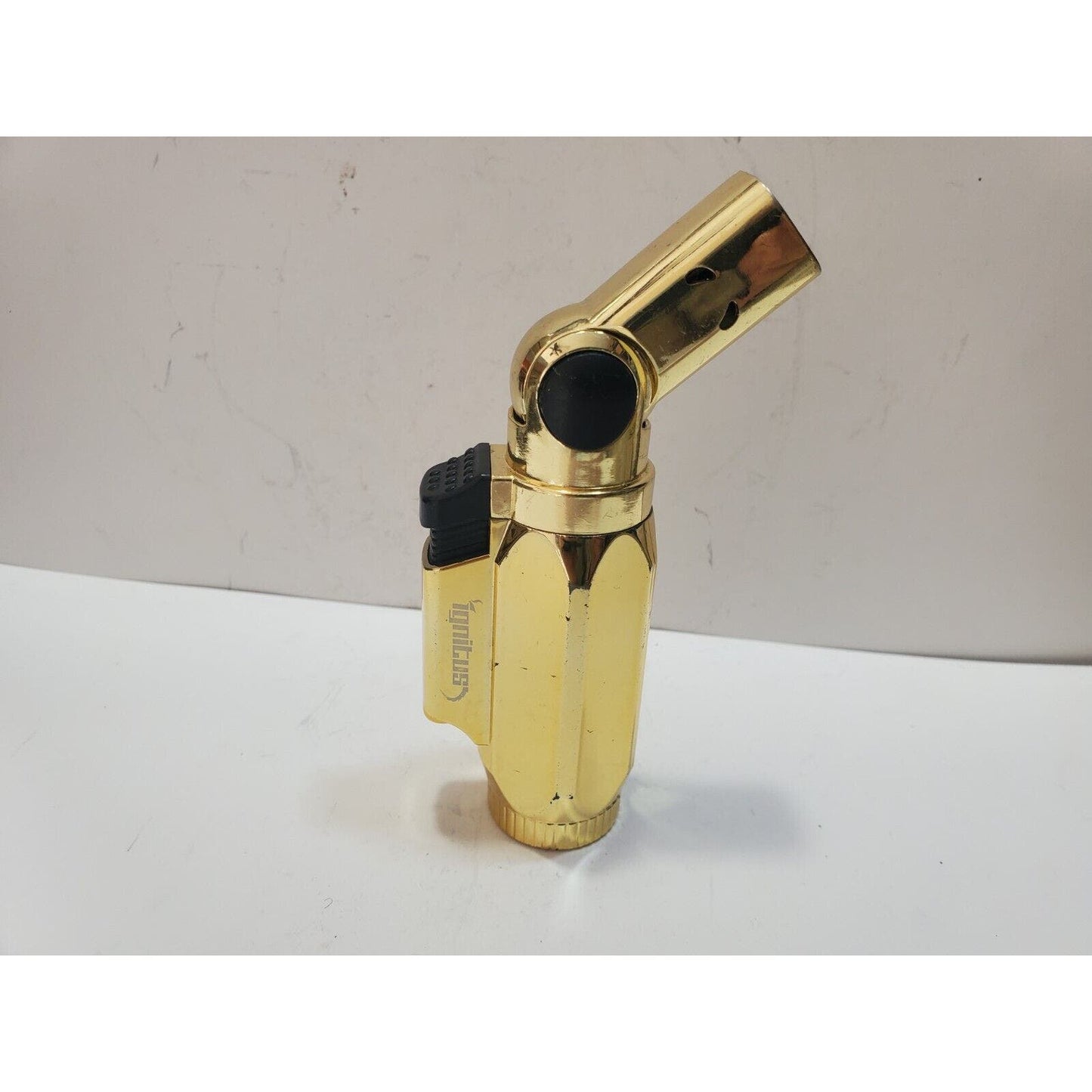 Working Ignitus Magnum Torch Lighter, Gold Tone 6311/35