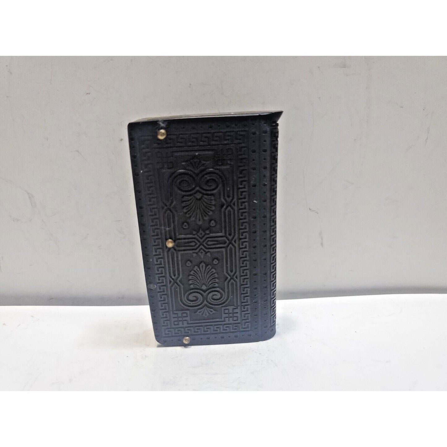 Vintage Black Plastic Match Safe / CASE / Vesta / Holder 6368/31