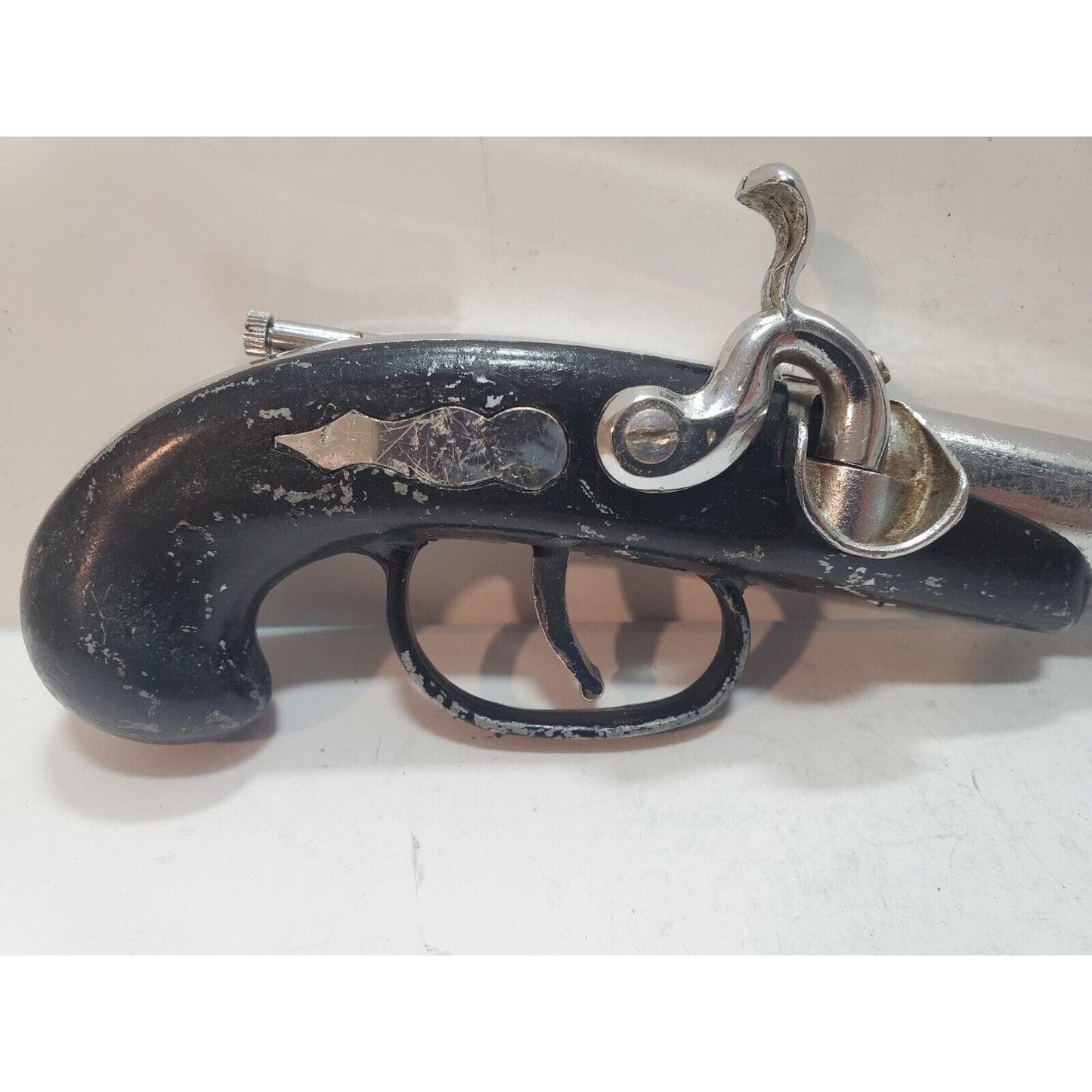 Flintlock Gun Dueling Pistol Table Cigarette Lighter Tobacciana Vintage 6281/28