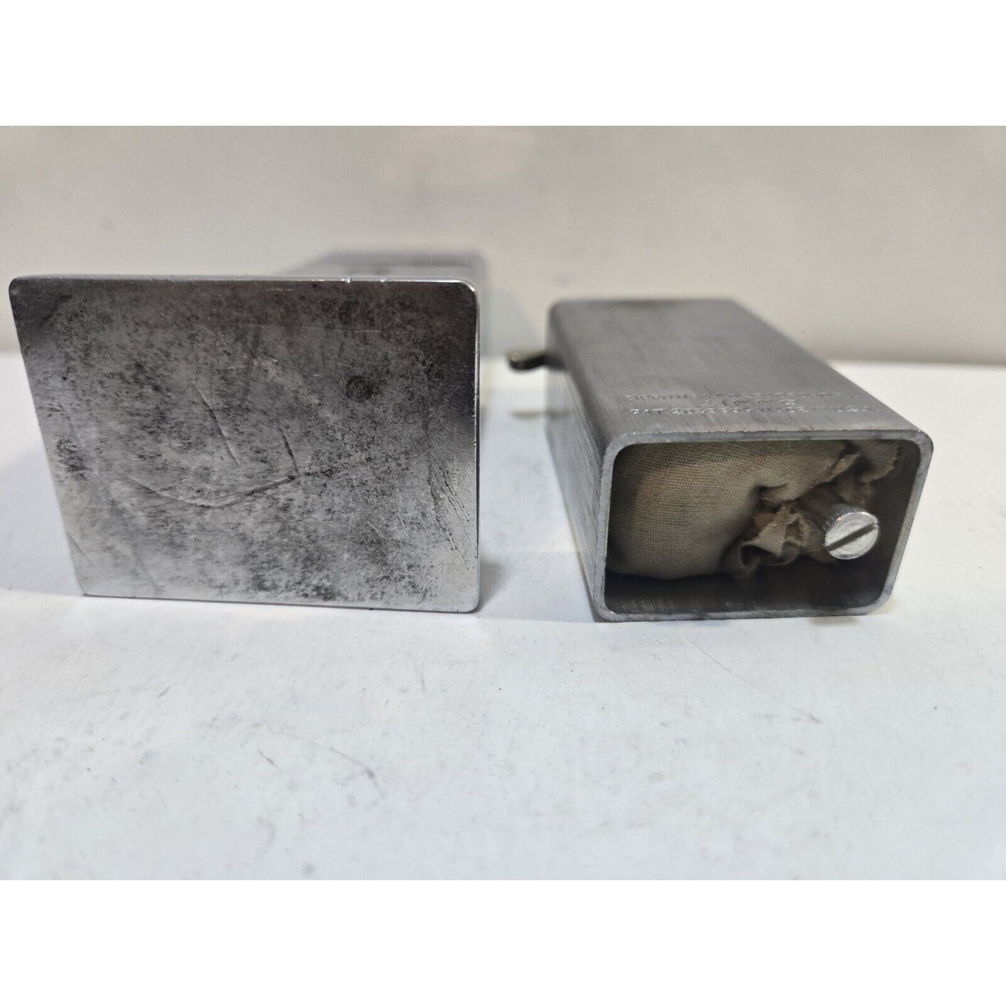 Working 1940s #2 Zippo Barcroft 4 Barrel Hinge Table Lighter , Very Rare 4.25”