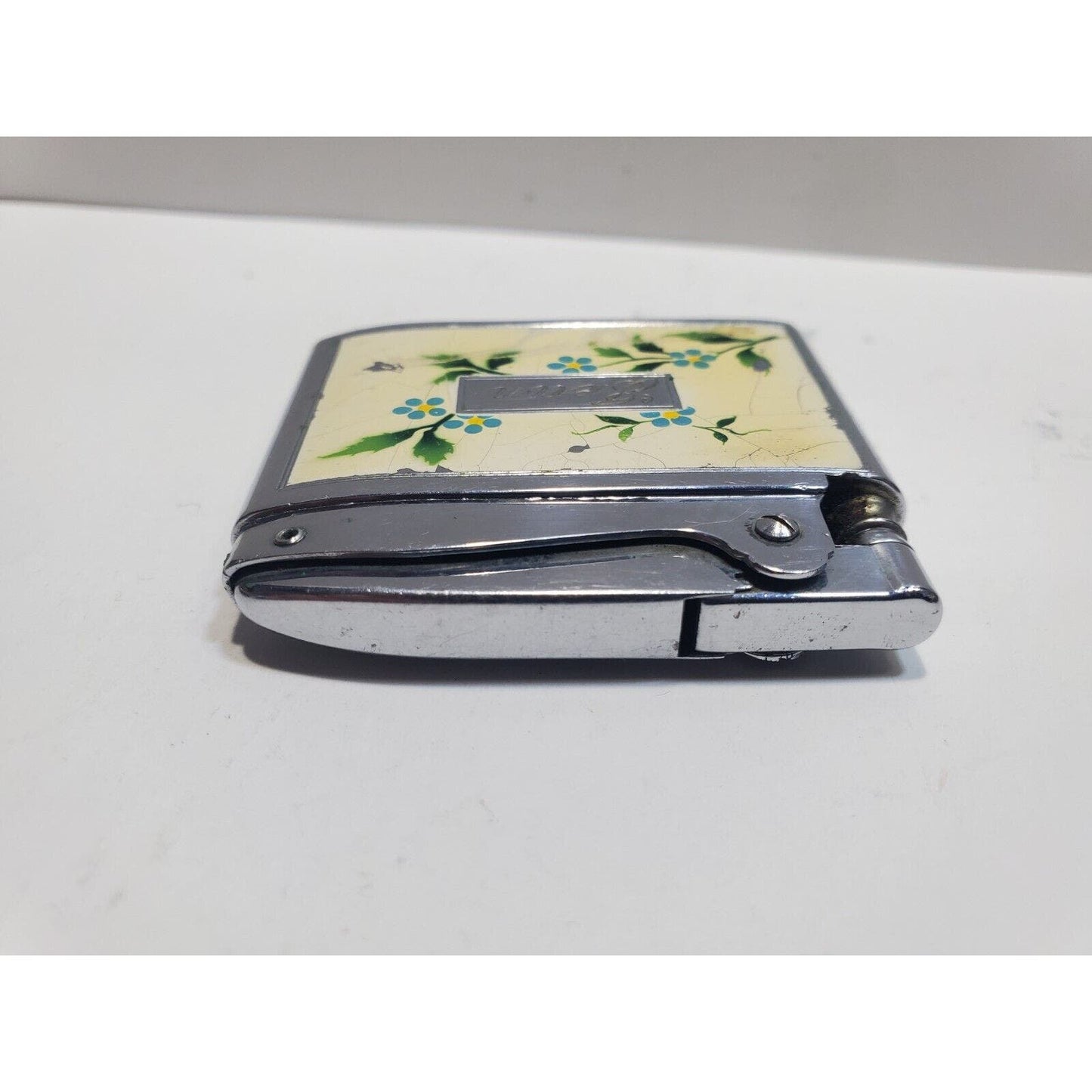 Vintage Working Ronson ADONIS Silver Tone Lighter 6668/26