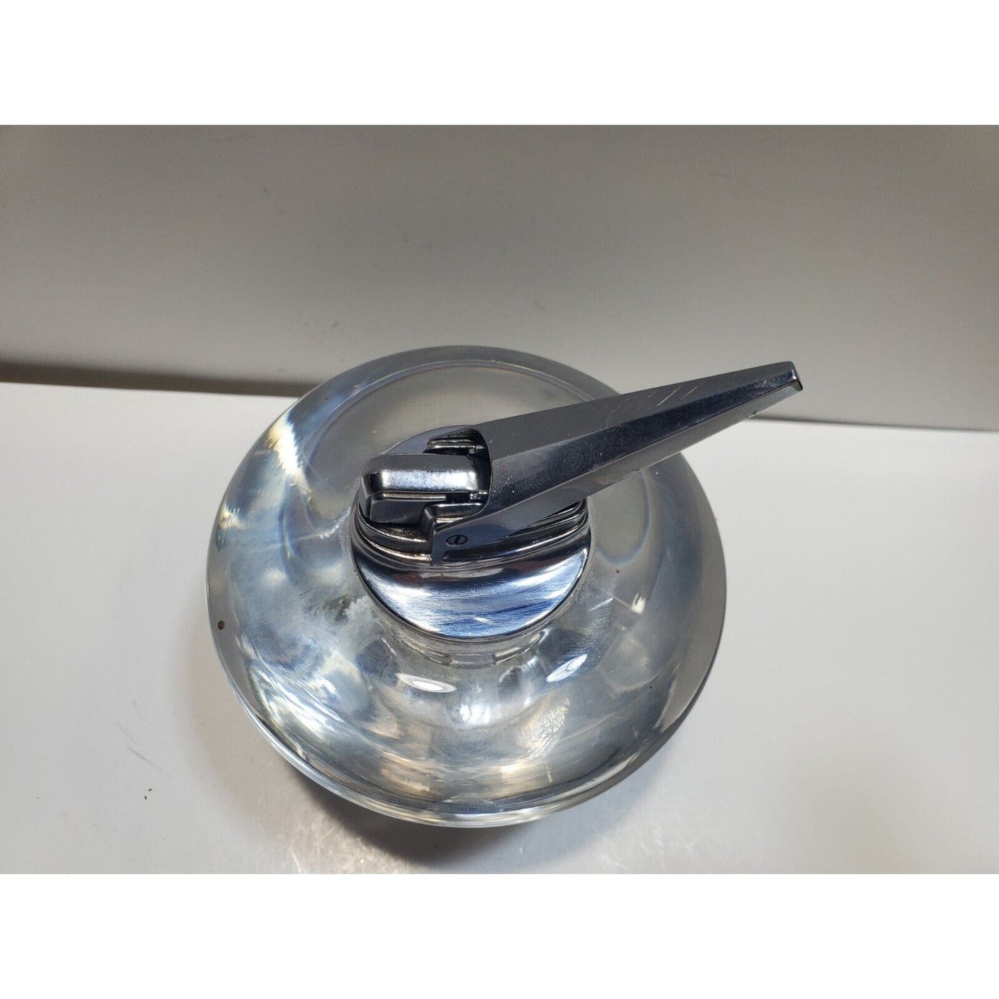 Working Vintage Ronson NORDIC Table Lighter Silver 6673/13