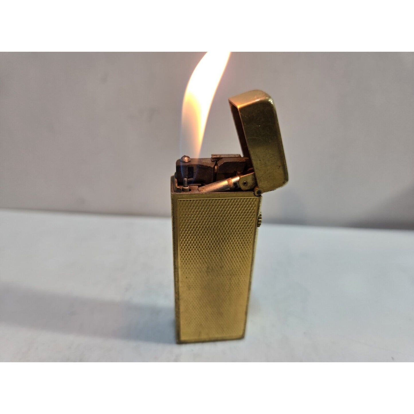 Working Vintage DUNHILL Rollagas Lighter Gold Tone SWISS MADE, 7077/37